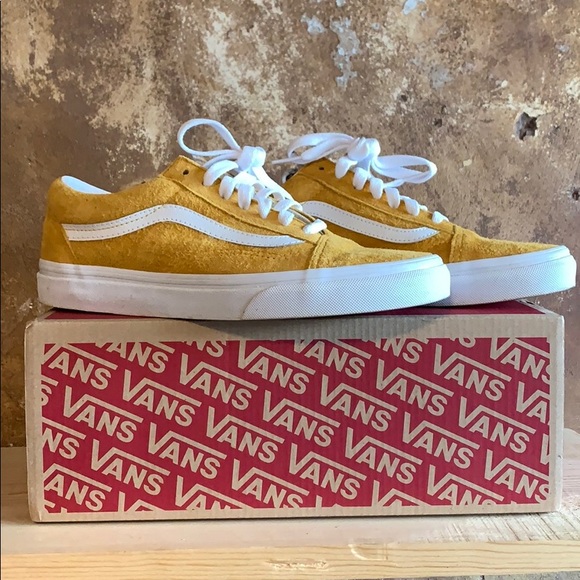 yellow leather vans